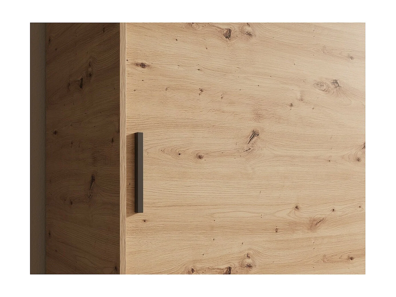 Kleiderschrank Helga (100cm)/Schiebetüren/Spiegel/Artisan