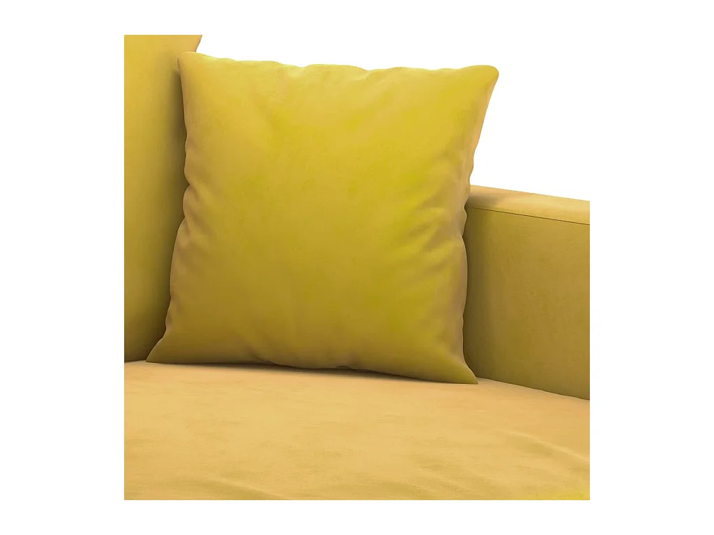 2-delige Loungeset met kussens fluweel geel
