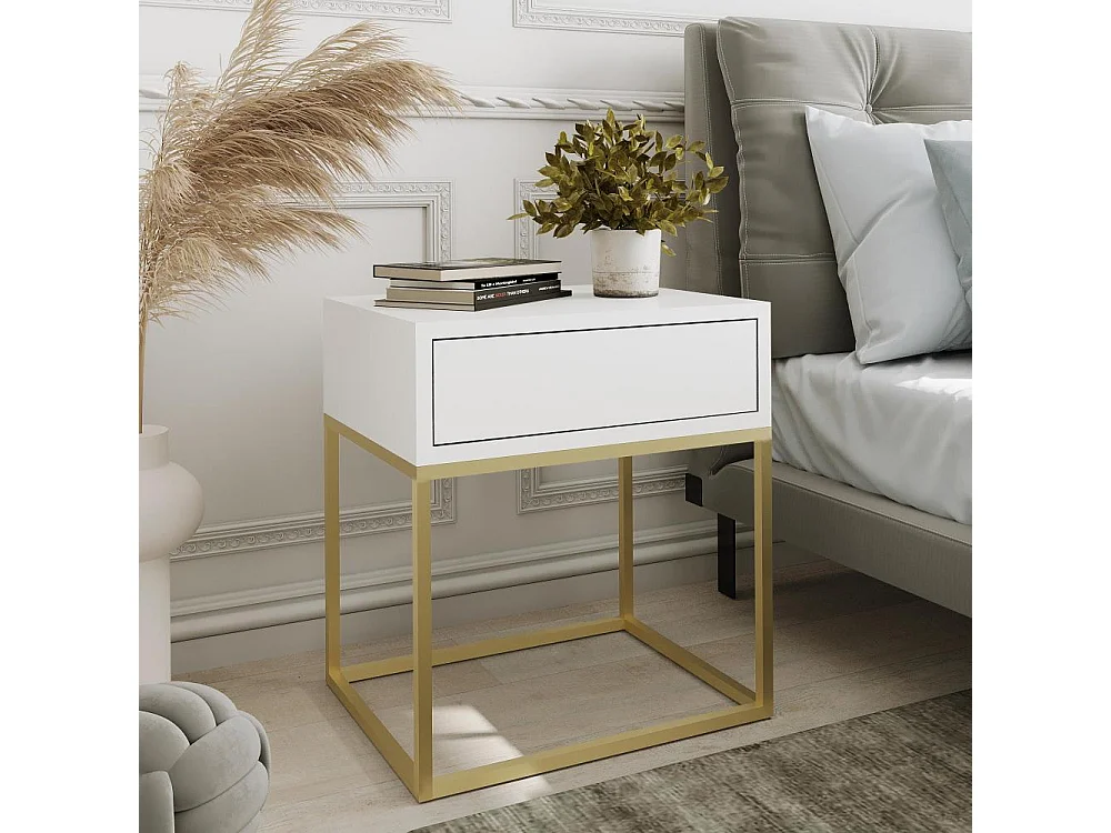 NACHTSCHRANK Kay 45/50/35 weiß