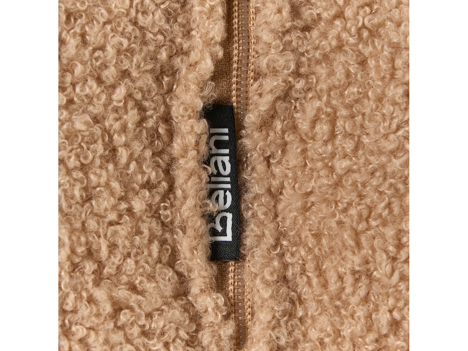Sittpuff BEAUFORT Bouclé Ljusbrun