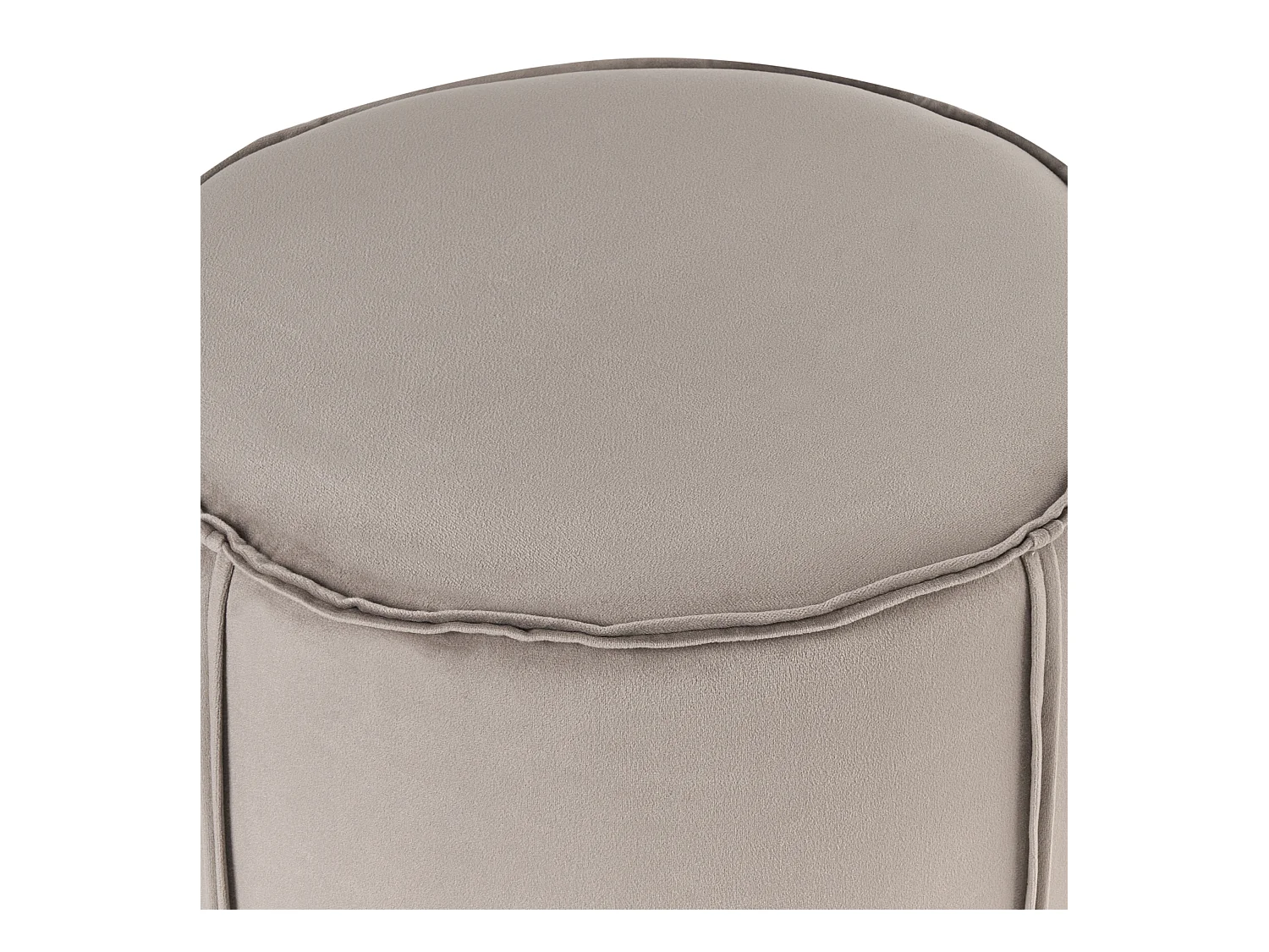 Pouf SEDONA Velluto Tortora 40 cm 40 cm 43 cm