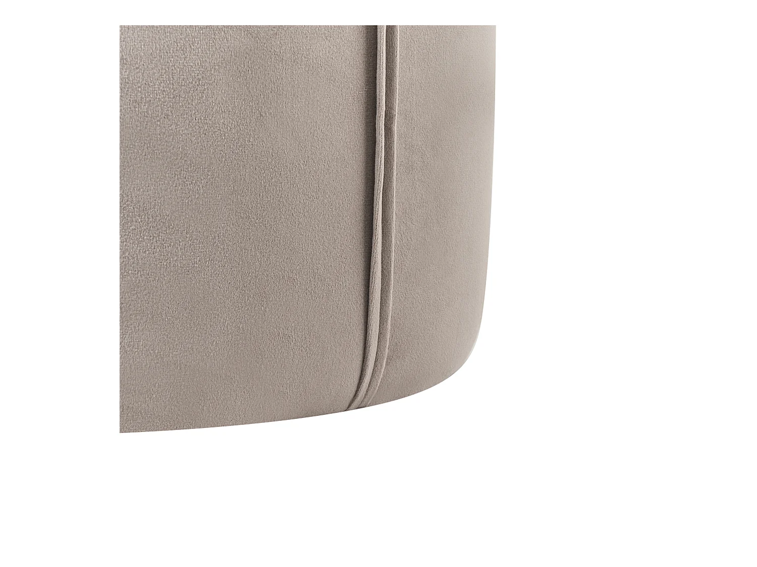 Pouf SEDONA Velluto Tortora 40 cm 40 cm 43 cm