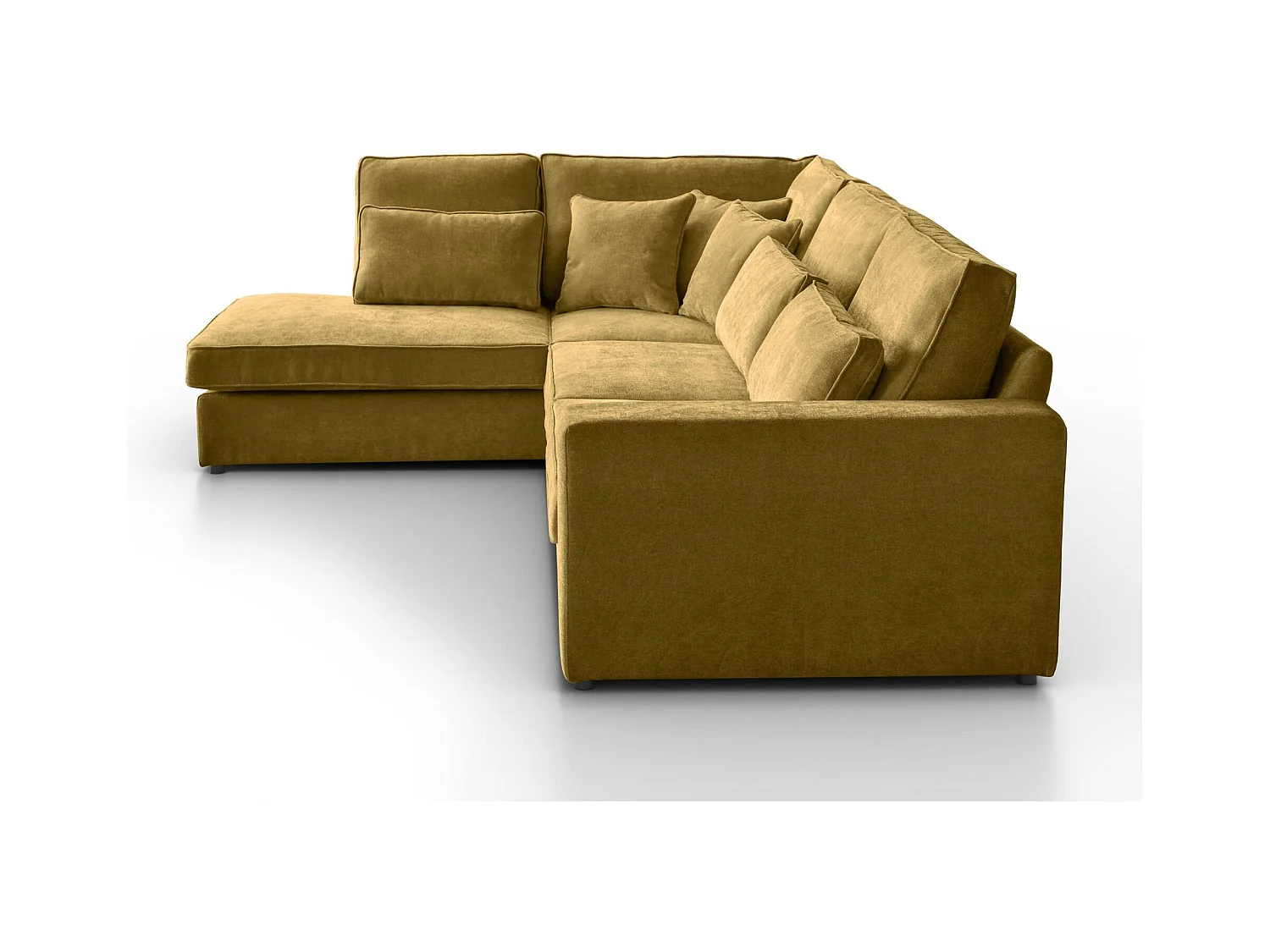 Hoekbank Parma zonder slaapfunctie geel links