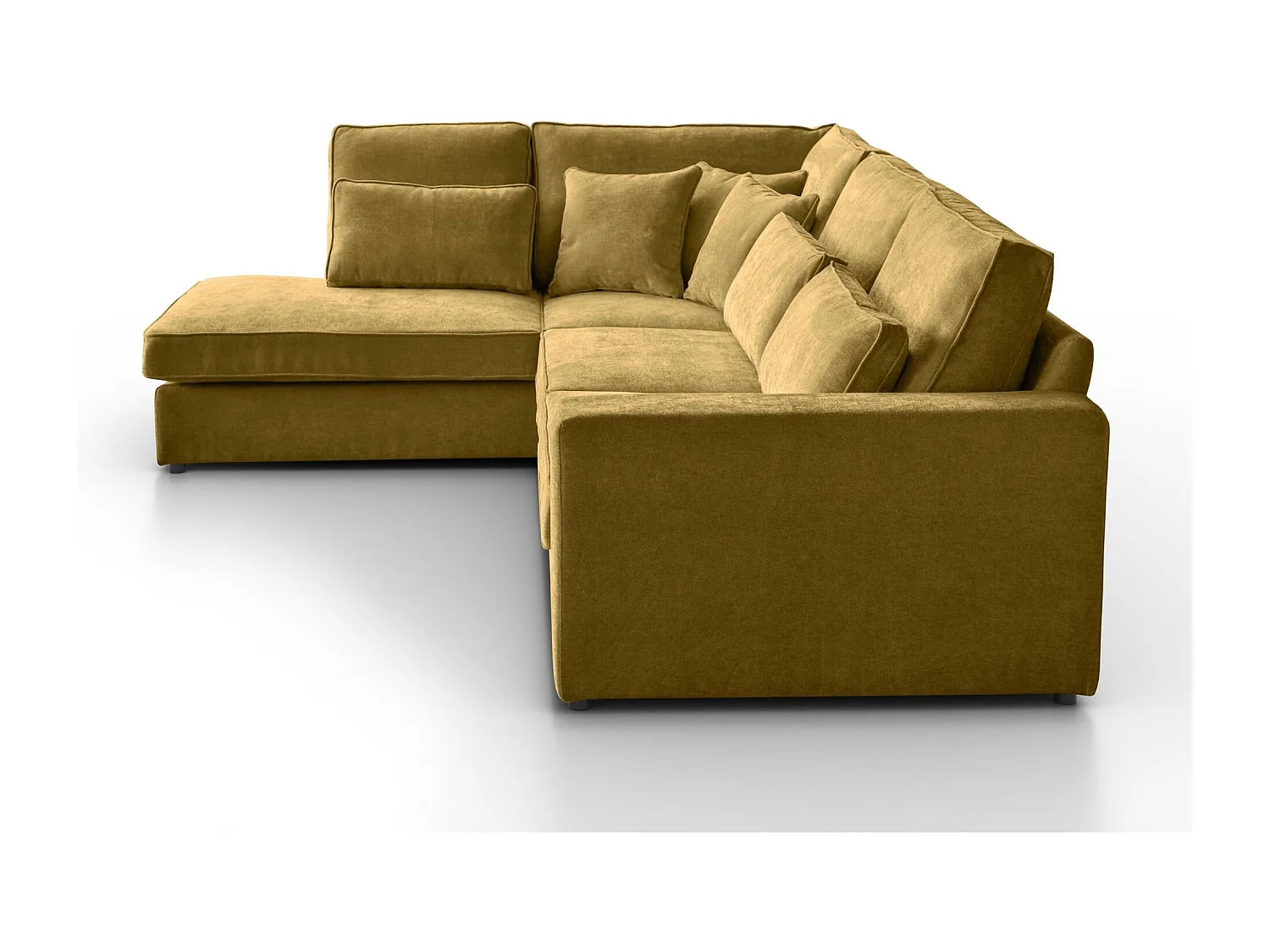 Hoekbank Parma zonder slaapfunctie geel links