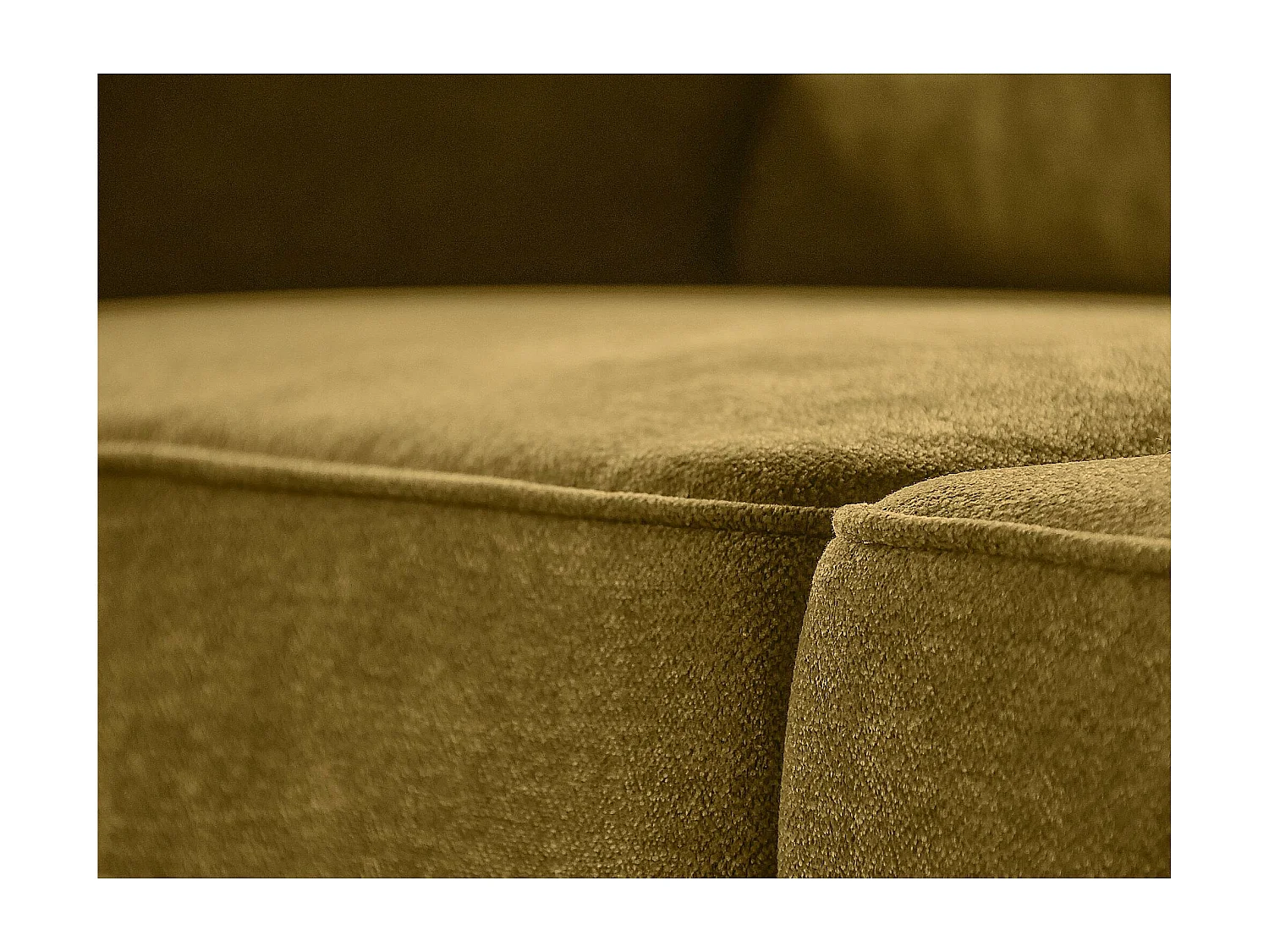 Hoekbank Parma zonder slaapfunctie geel links