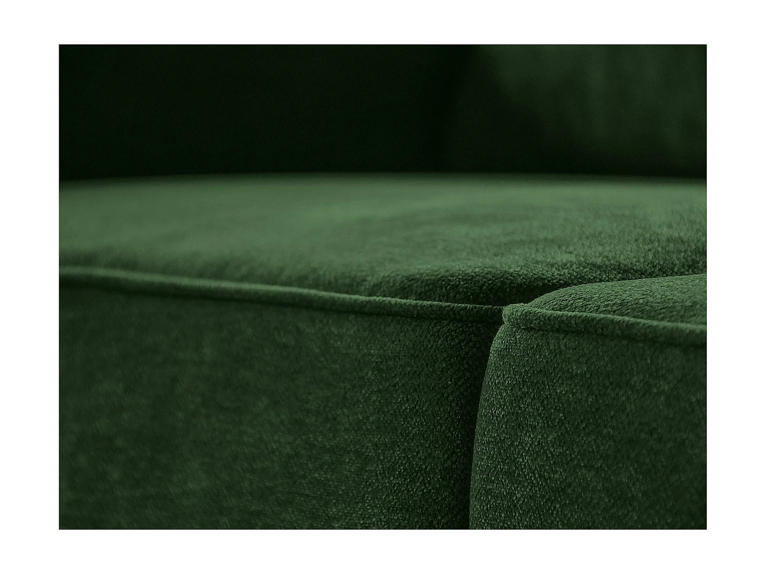 ECKSOFA Parma ohne Schlaffunktion dunkelgrün links