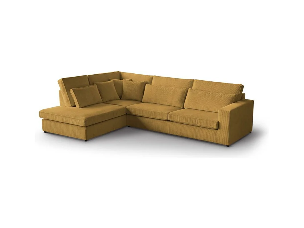 ECKSOFA Parma ohne Schlaffunktion gelb links