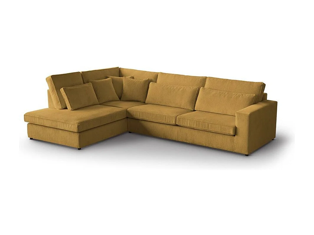 ECKSOFA Parma ohne Schlaffunktion gelb links