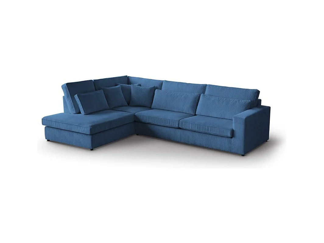 CANAPE Parma sans fonction sommeil bleu foncé gauche