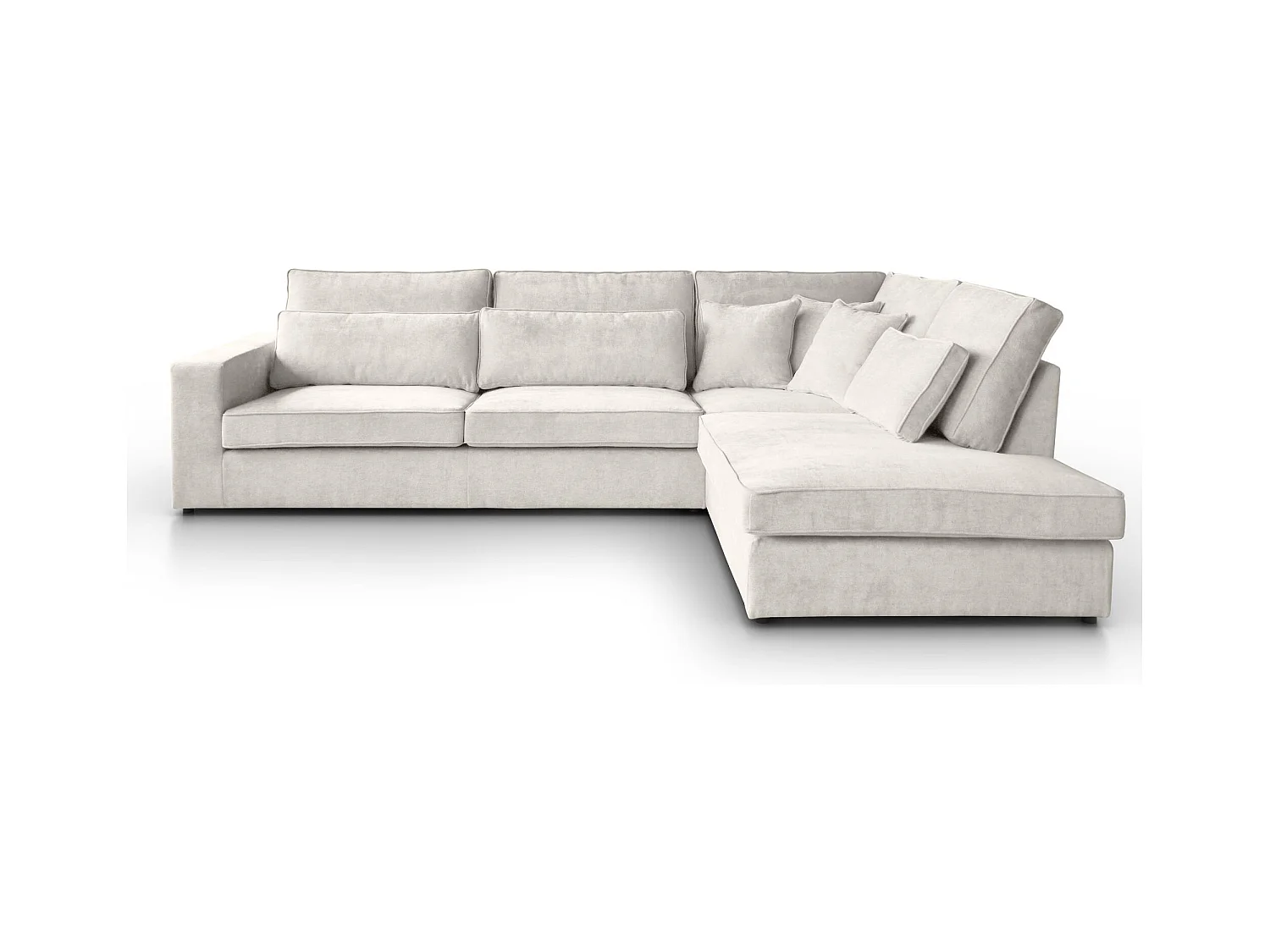 Hoekbank Parma zonder slaapfunctie beige rechts