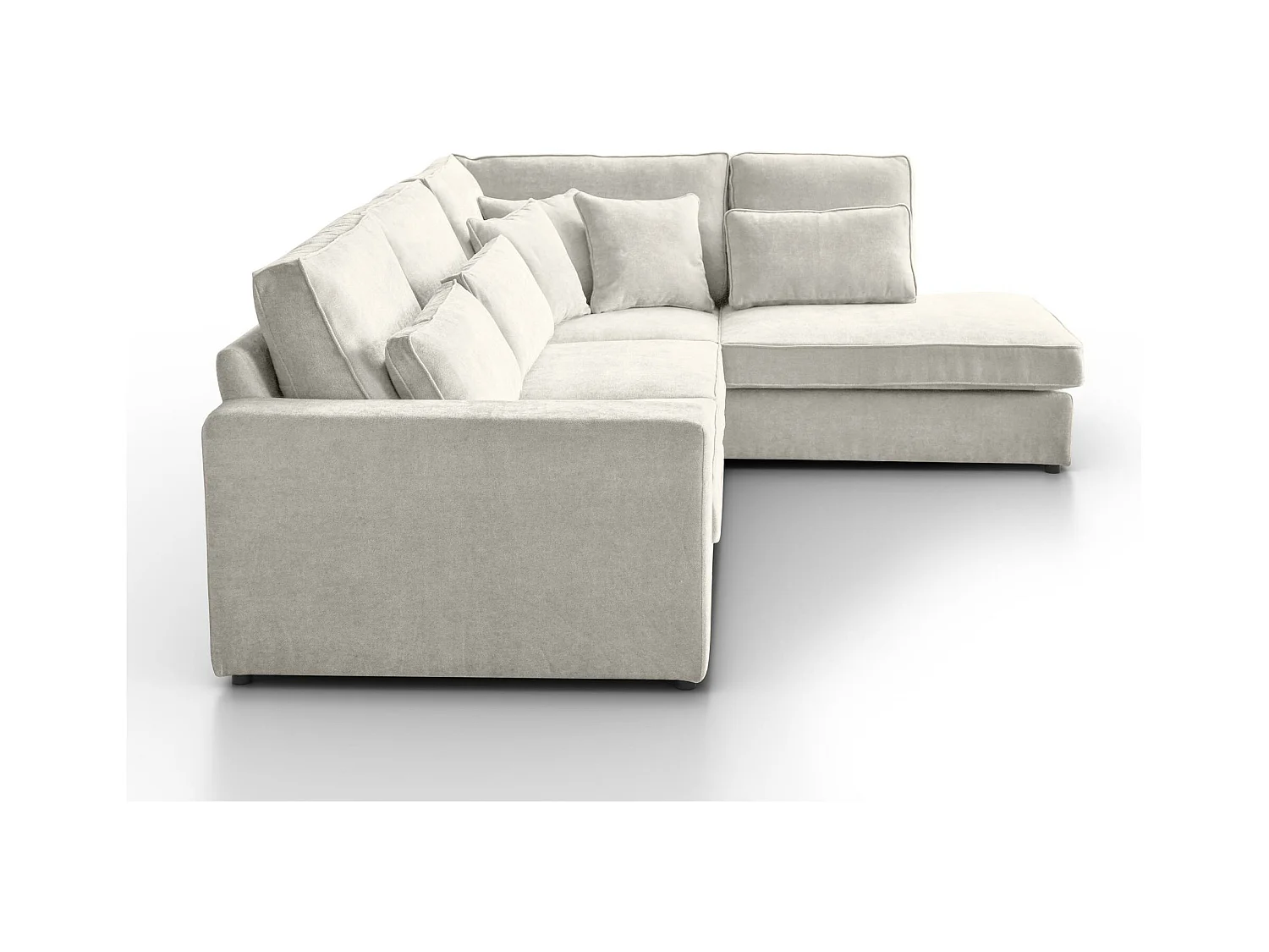 Hoekbank Parma zonder slaapfunctie beige rechts