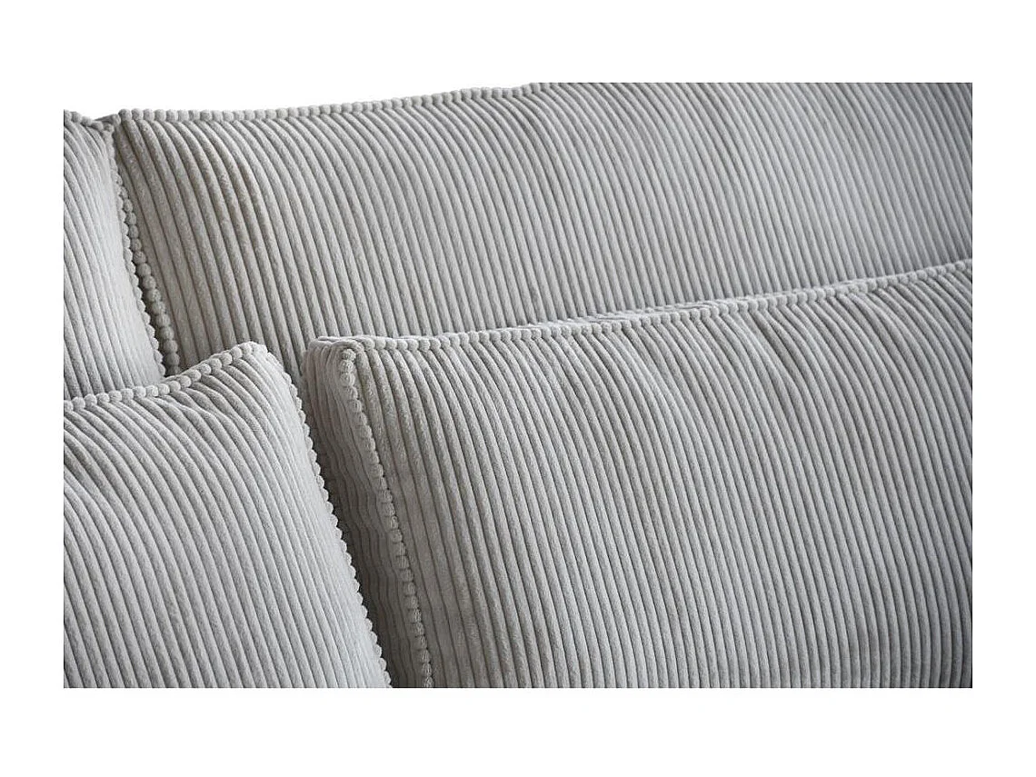 CANAPE Parma sans fonction sommeil gris foncé gauche