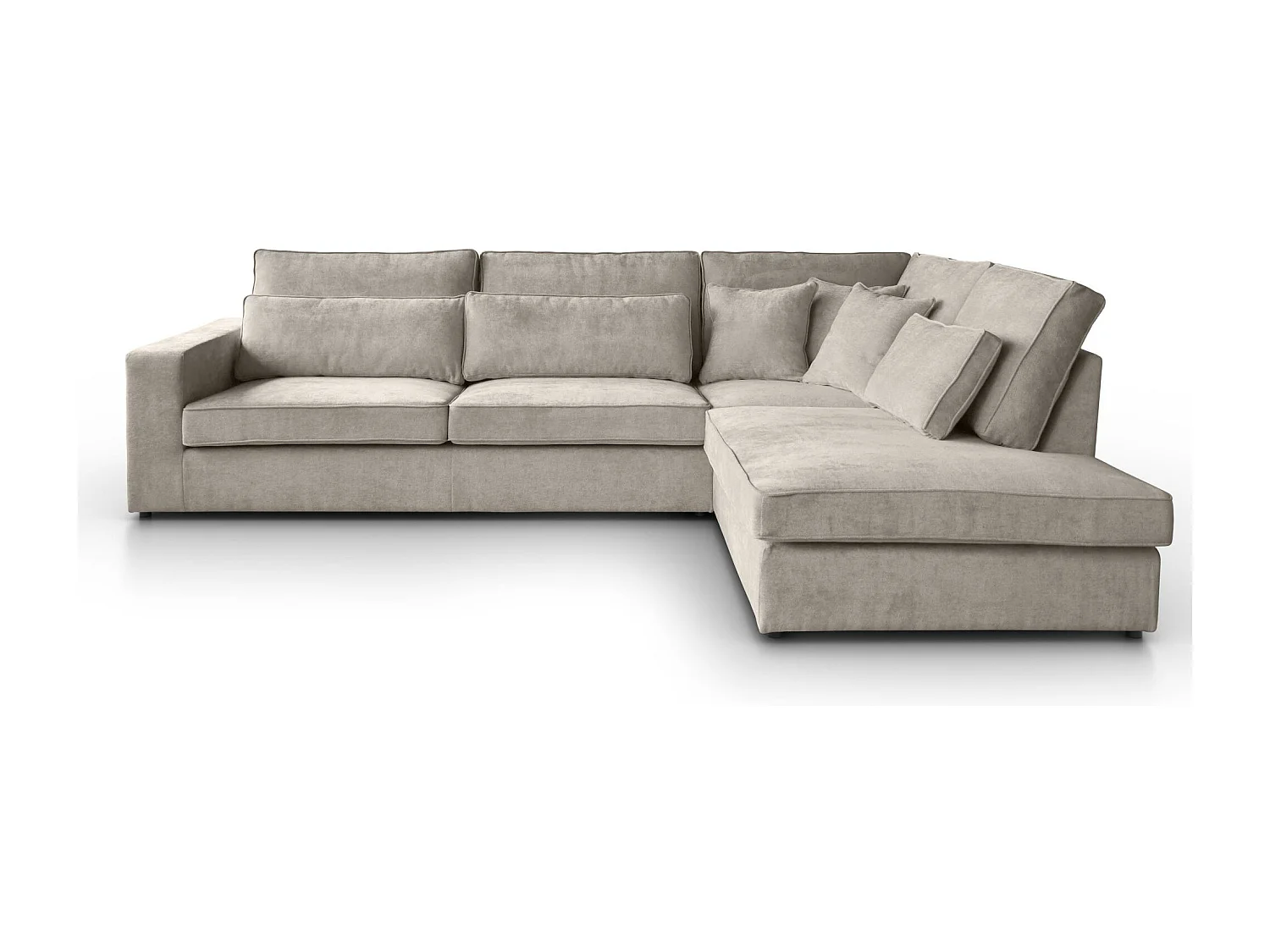 CANAPE Parma sans fonction sommeil cappuccino droit