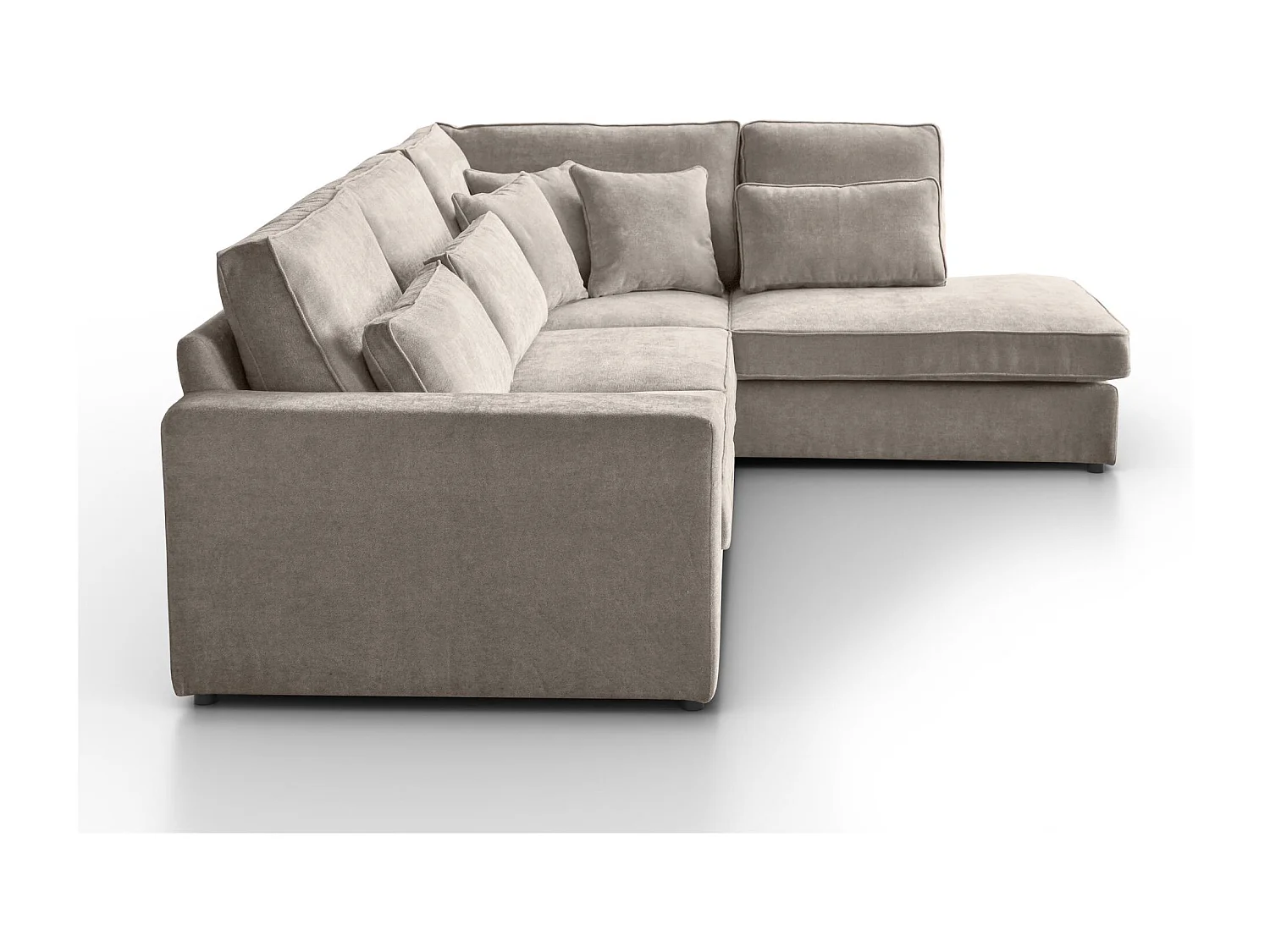 CANAPE Parma sans fonction sommeil cappuccino droit