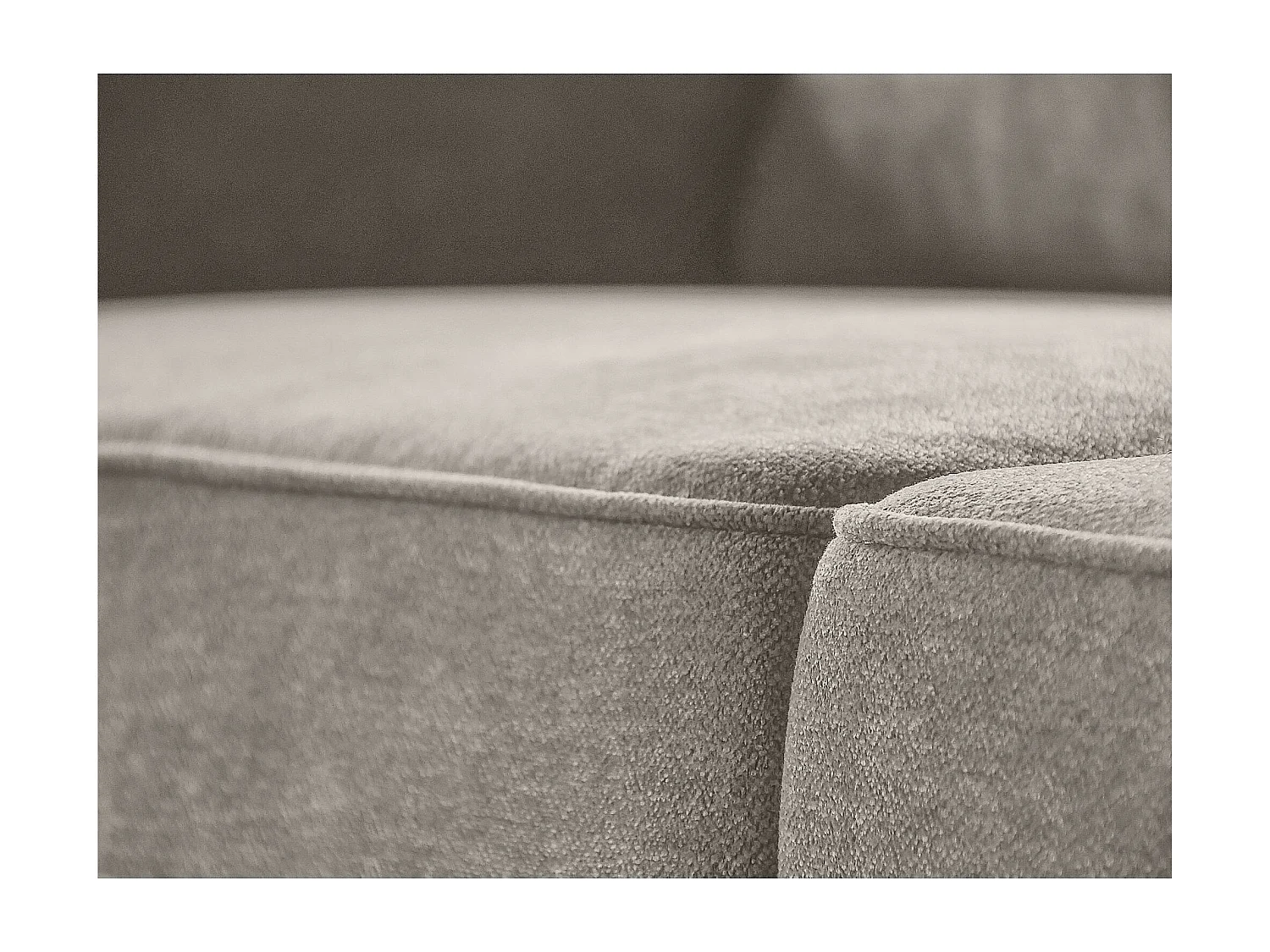 CANAPE Parma sans fonction sommeil cappuccino droit