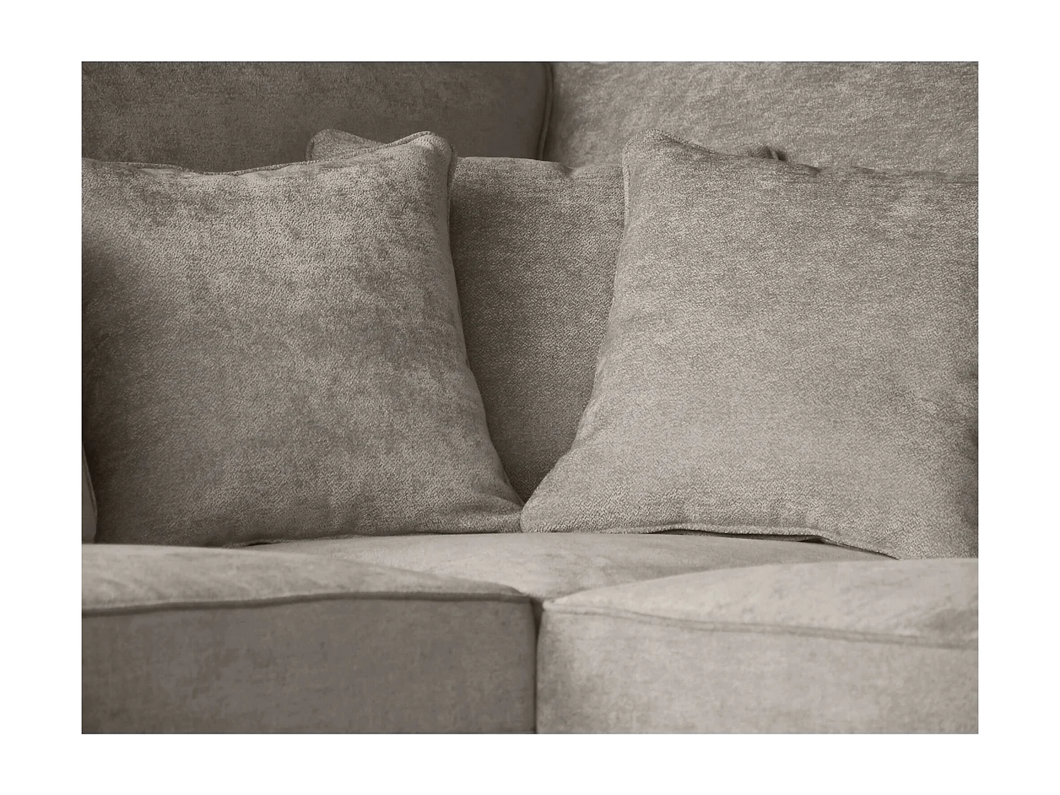 CANAPE Parma sans fonction sommeil cappuccino droit