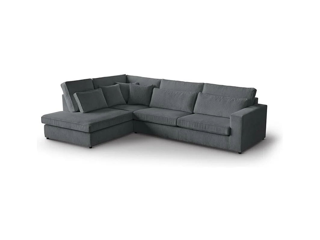 CANAPE Parma sans fonction sommeil gris gauche