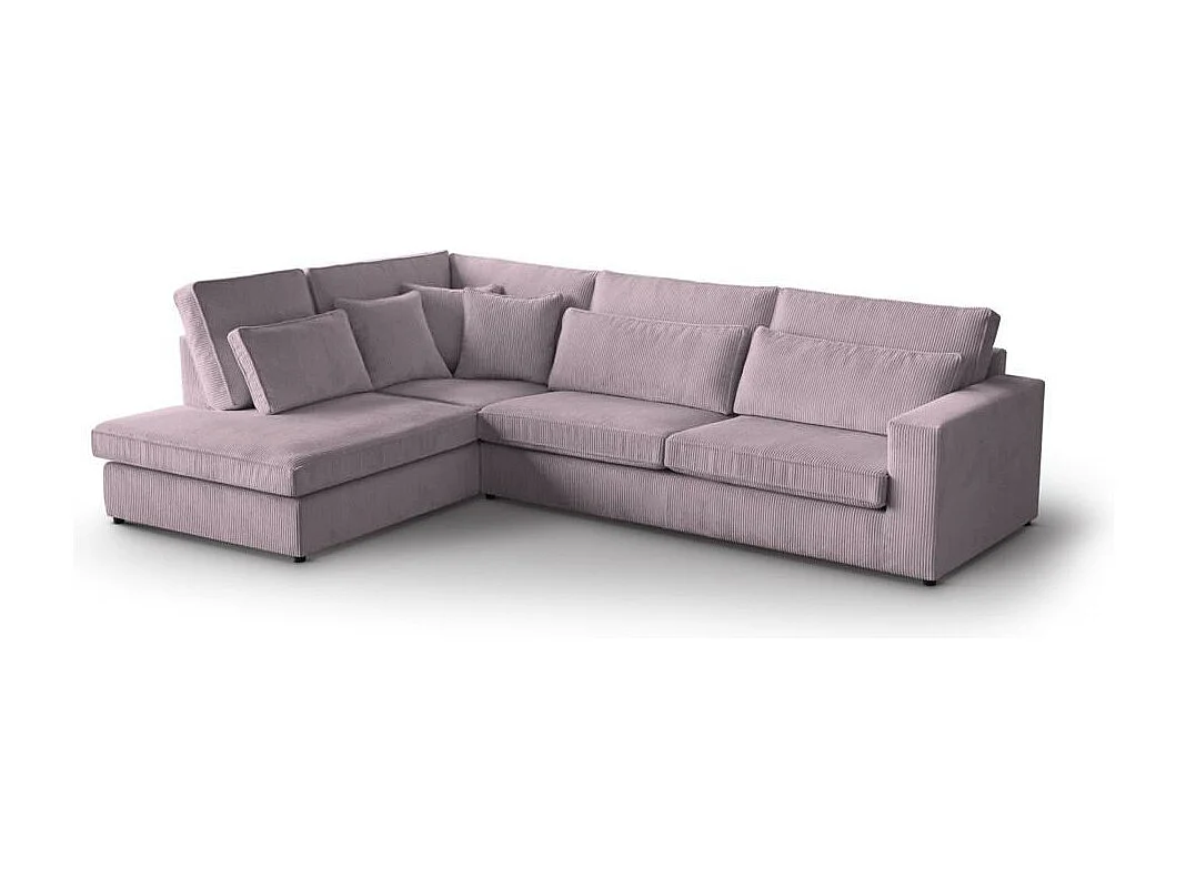 CANAPE Parma sans fonction sommeil rose gauche