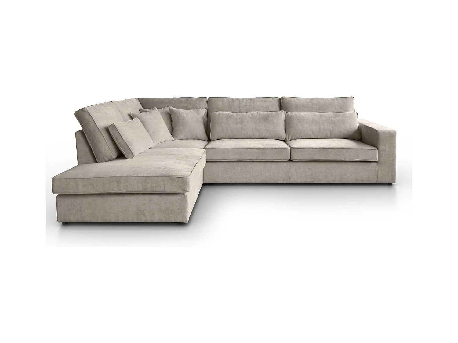 ECKSOFA Parma ohne Schlaffunktion cappuccino links