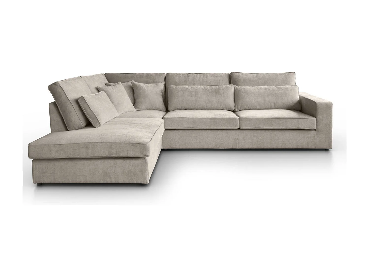 CANAPE Parma sans fonction sommeil cappuccino gauche