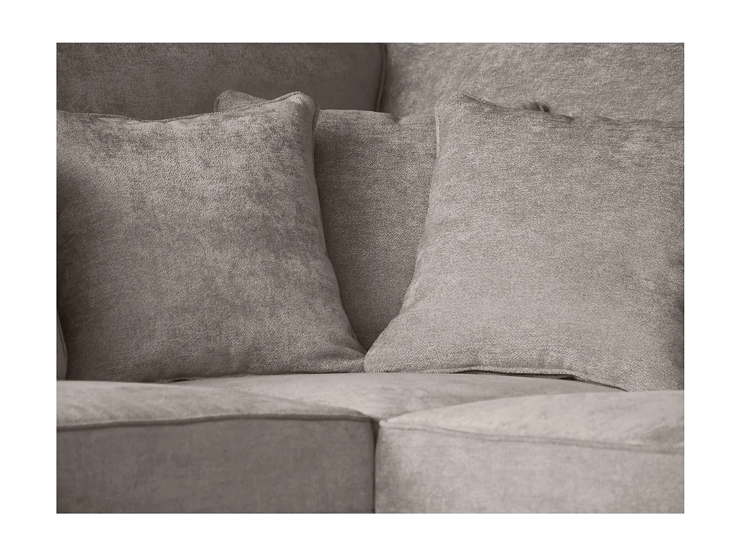 CANAPE Parma sans fonction sommeil cappuccino gauche