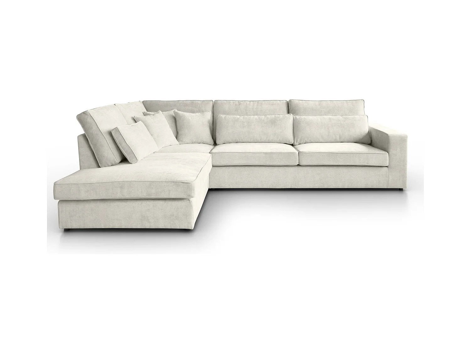 Hoekbank Parma zonder slaapfunctie beige links