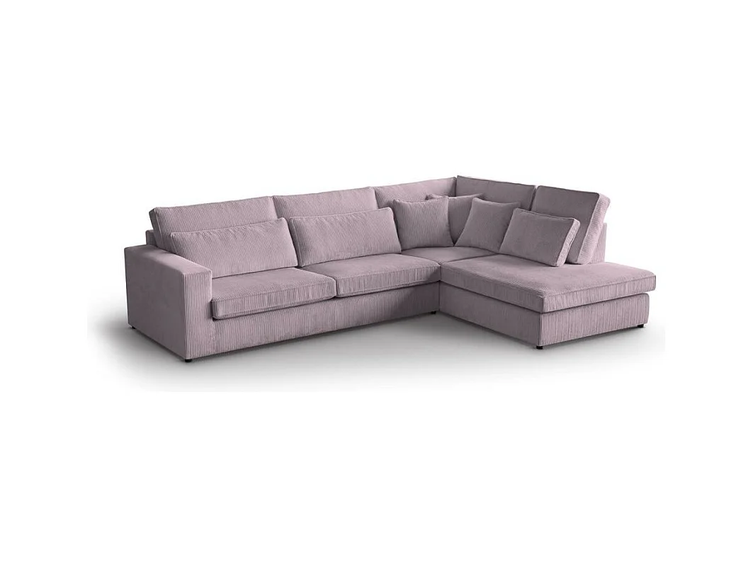 ECKSOFA Parma ohne Schlaffunktion rosa rechts
