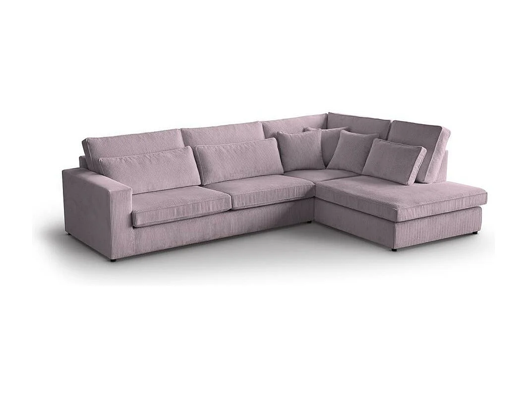 ECKSOFA Parma ohne Schlaffunktion rosa rechts