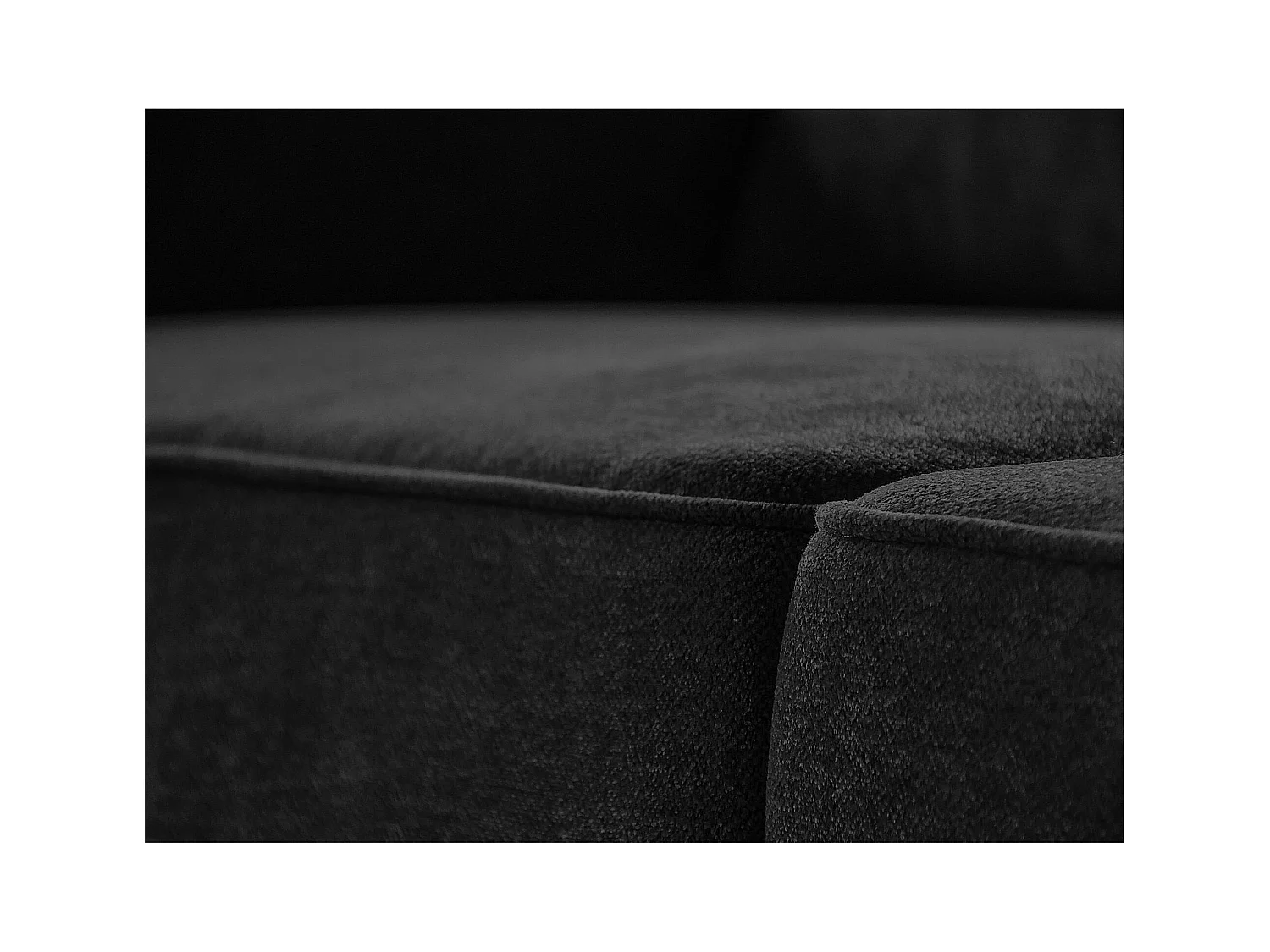 ECKSOFA Parma ohne Schlaffunktion schwarz rechts