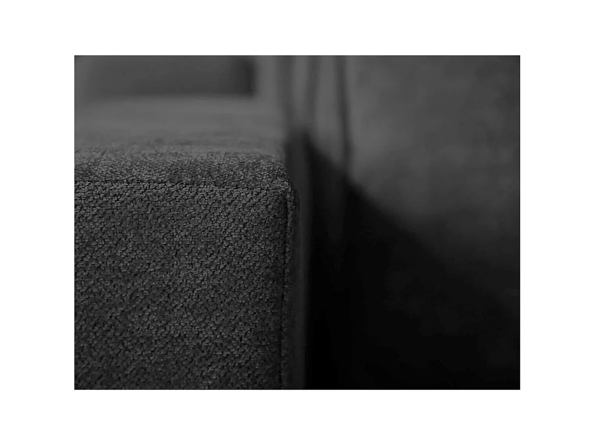 ECKSOFA Parma ohne Schlaffunktion schwarz rechts