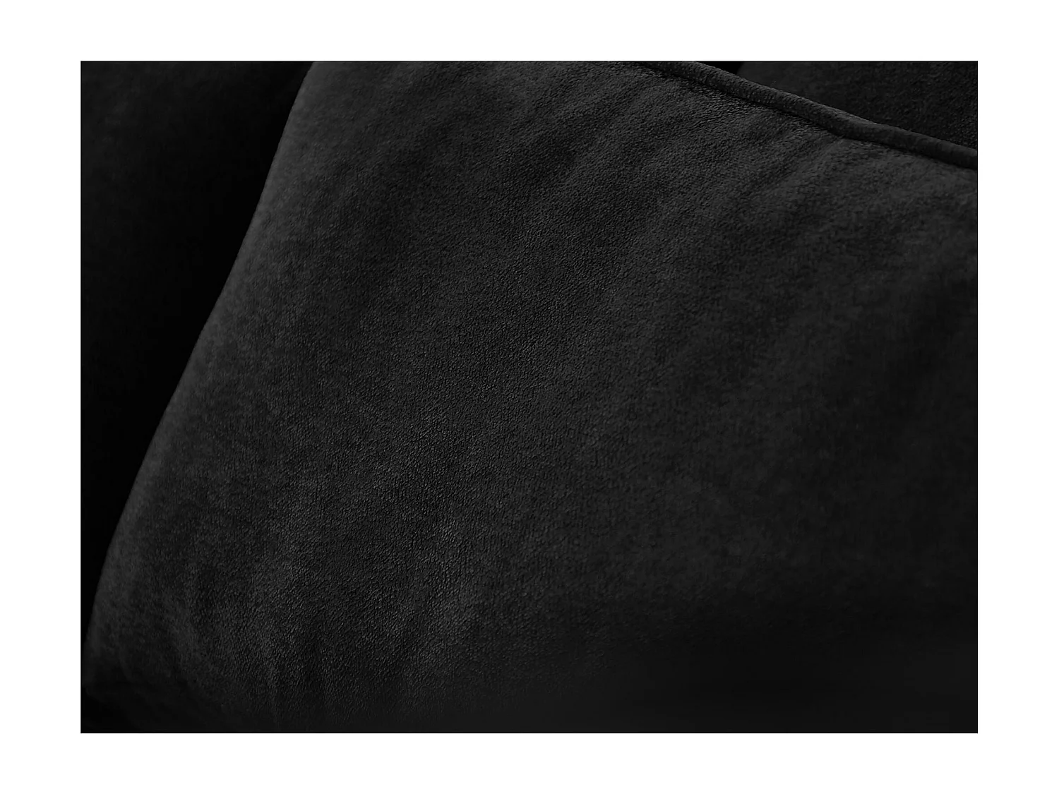 ECKSOFA Parma ohne Schlaffunktion schwarz rechts