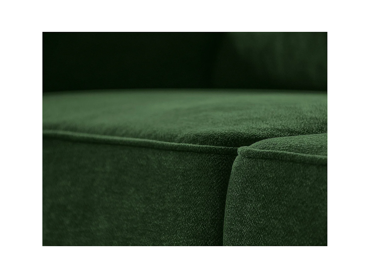 ECKSOFA Parma ohne Schlaffunktion dunkelgrün rechts