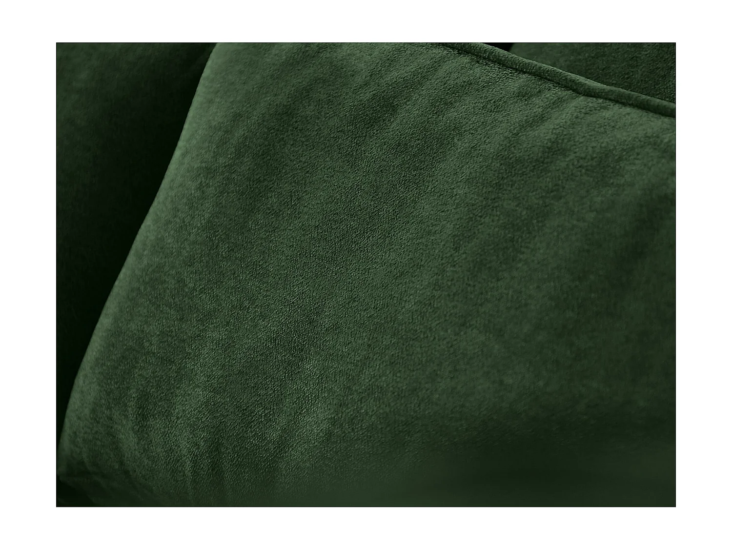 CANAPE Parma sans fonction sommeil vert foncé à droite