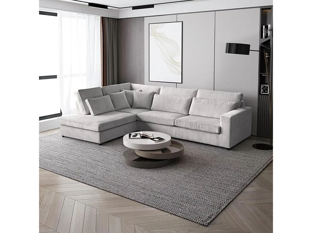 CANAPE Parma sans fonction sommeil beige gauche