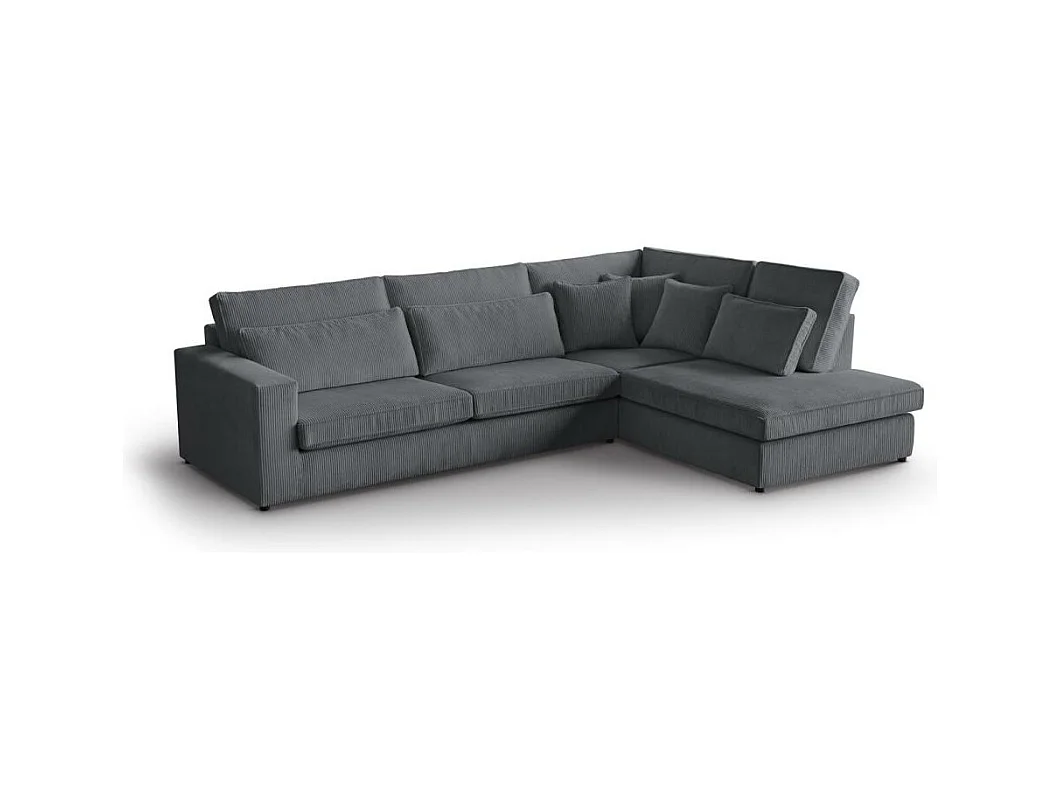 ECKSOFA Parma ohne Schlaffunktion grau rechts