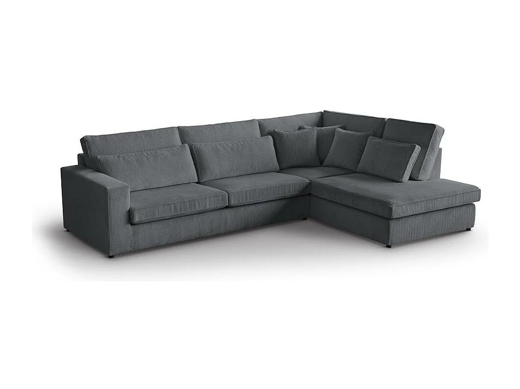 CANAPE Parma sans fonction sommeil gris à droite