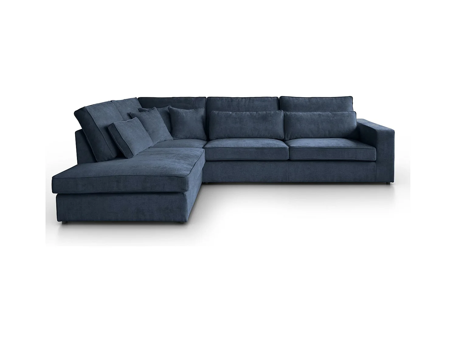 CANAPE Parma sans fonction sommeil bleu foncé gauche