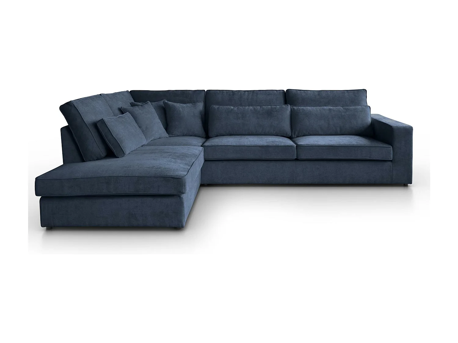 CANAPE Parma sans fonction sommeil bleu foncé gauche