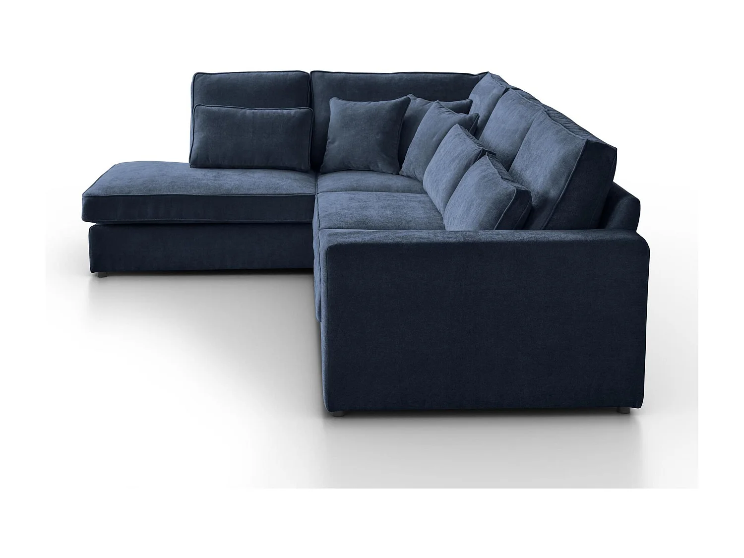 CANAPE Parma sans fonction sommeil bleu foncé gauche