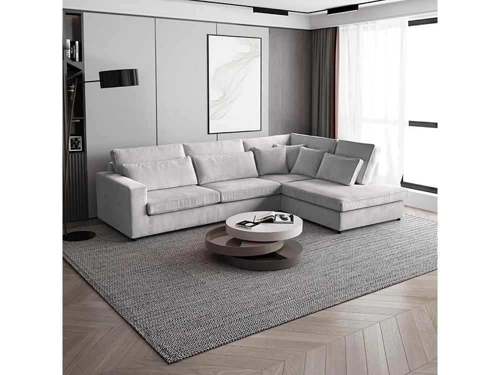 ECKSOFA Parma ohne Schlaffunktion beige rechts