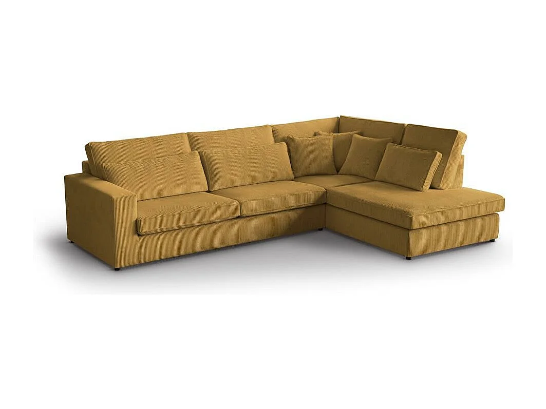 CANAPE Parma sans fonction sommeil jaune droite