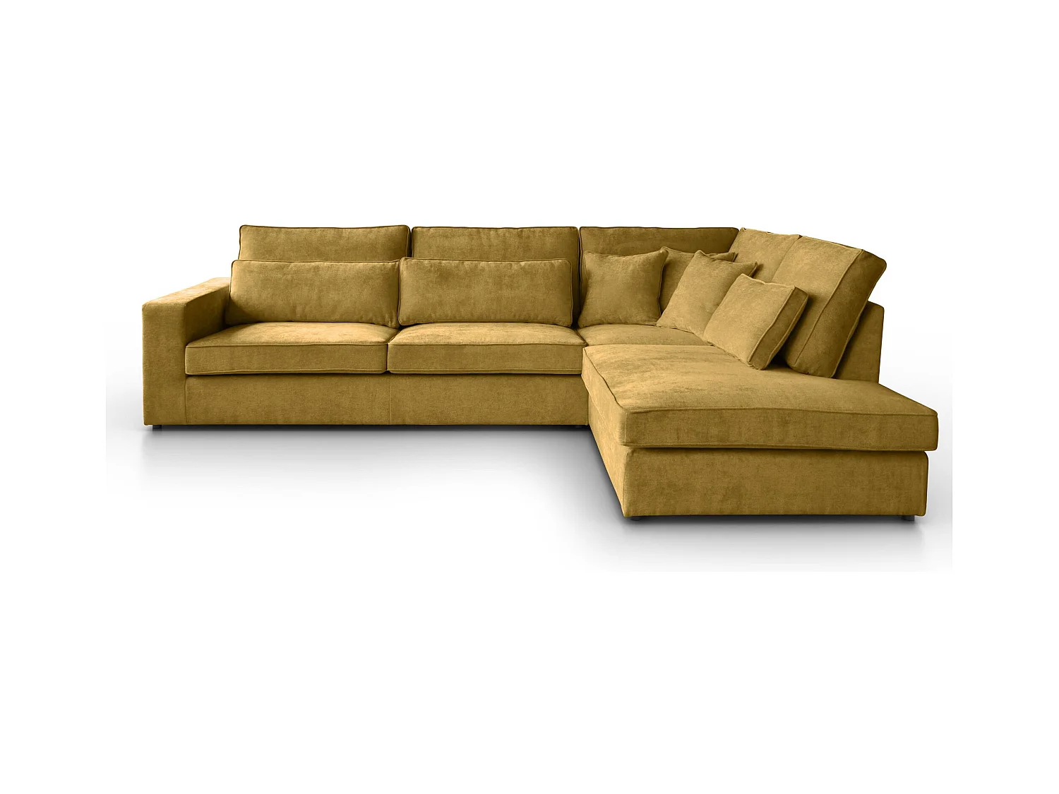 ECKSOFA Parma ohne Schlaffunktion gelb rechts