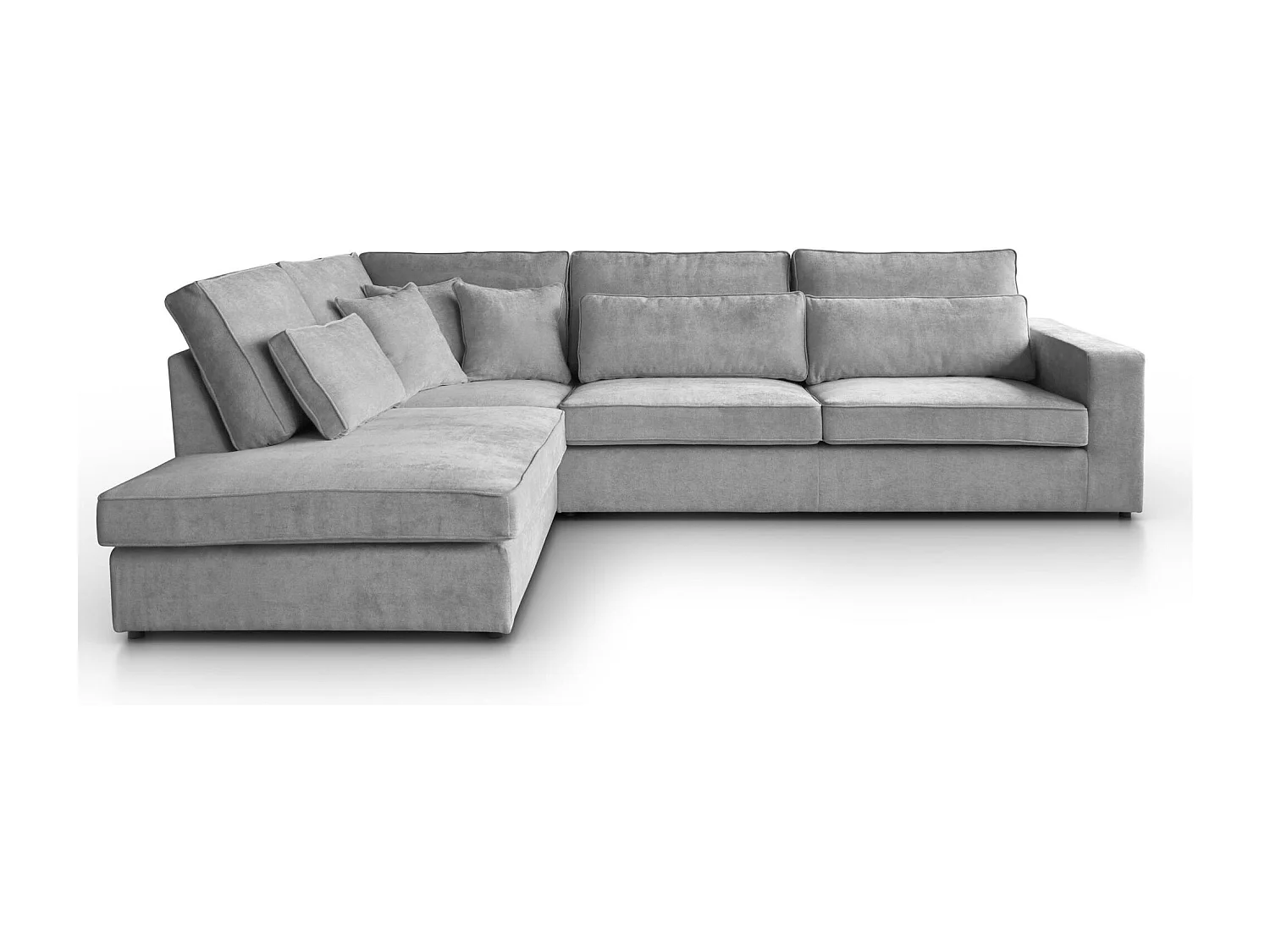 CANAPE Parma sans fonction sommeil gris clair gauche
