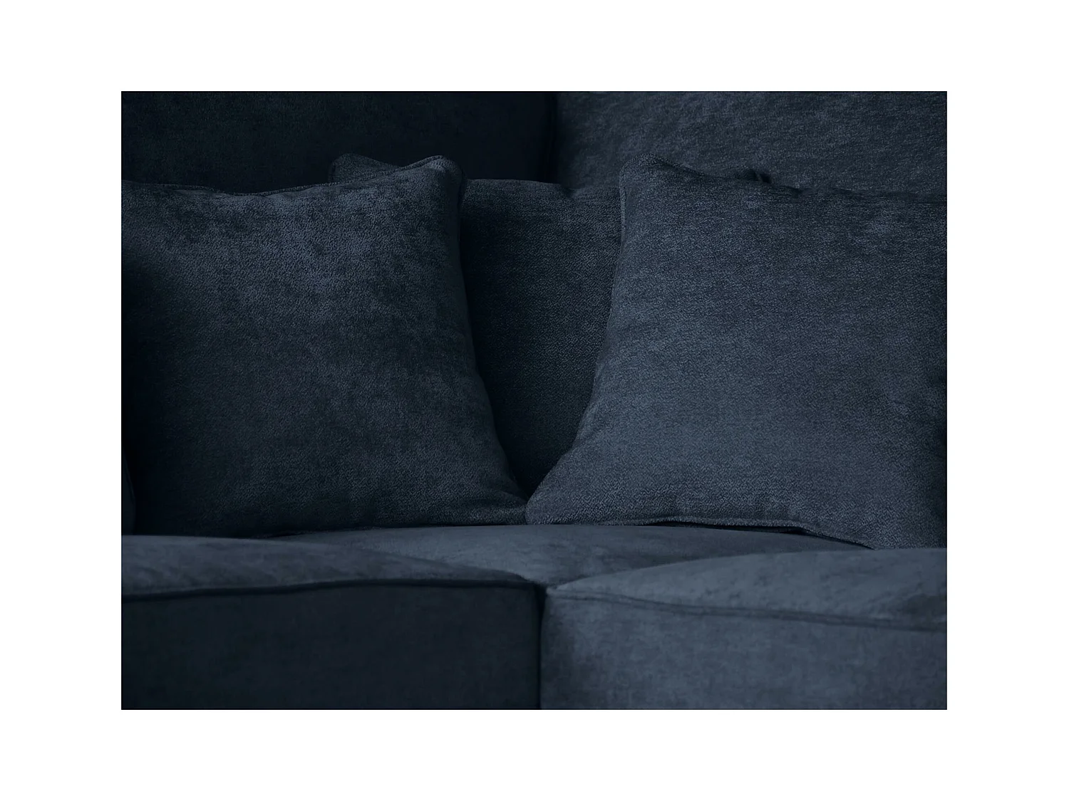 ECKSOFA Parma ohne Schlaffunktion dunkelblau rechts