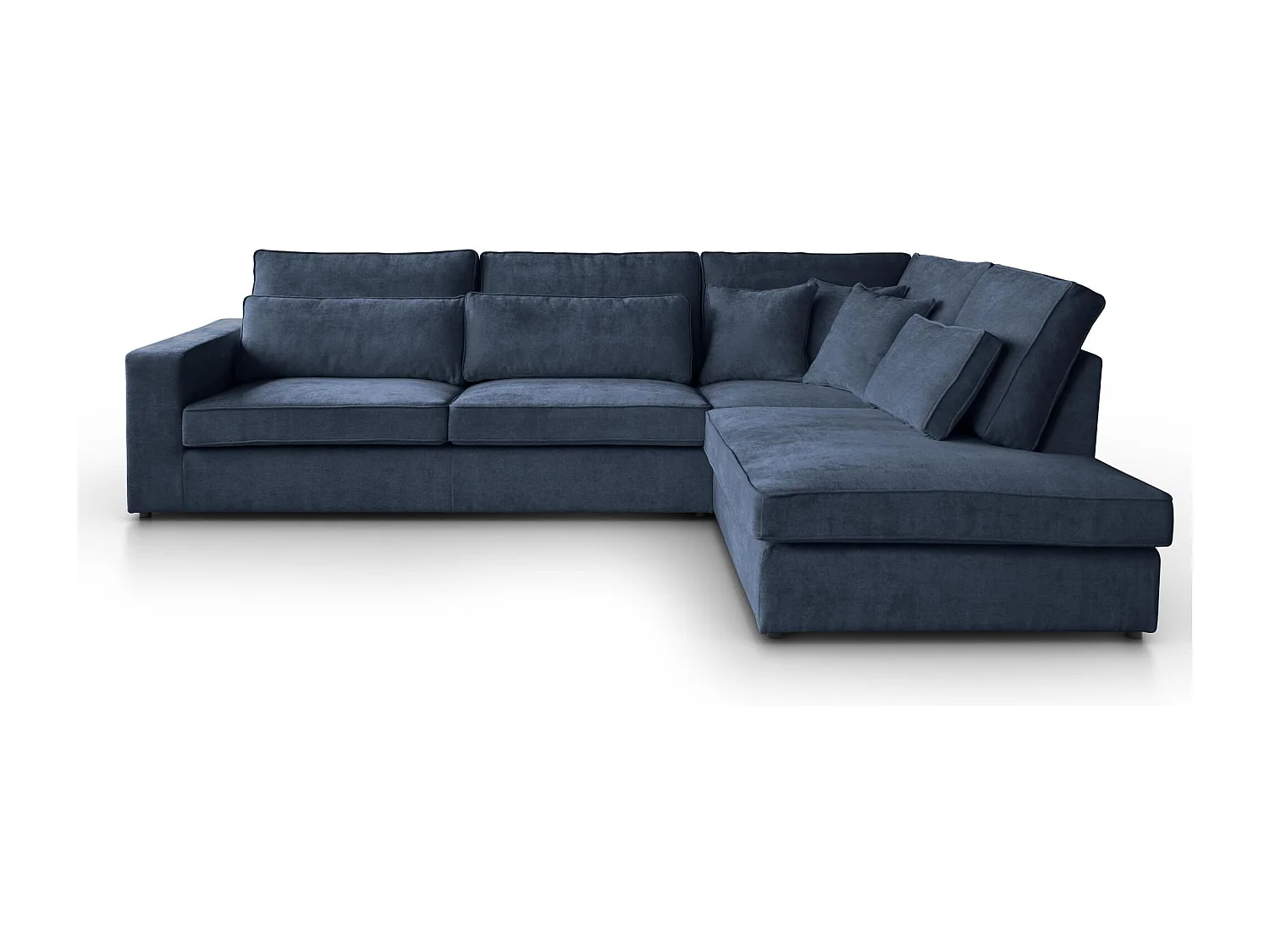 CANAPE Parma sans fonction sommeil bleu foncé droite