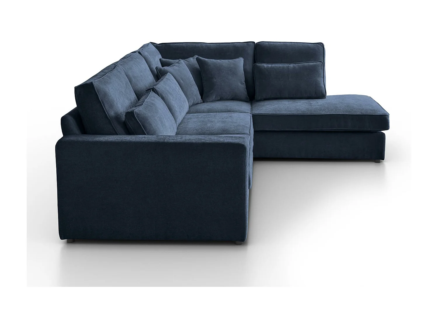 CANAPE Parma sans fonction sommeil bleu foncé droite