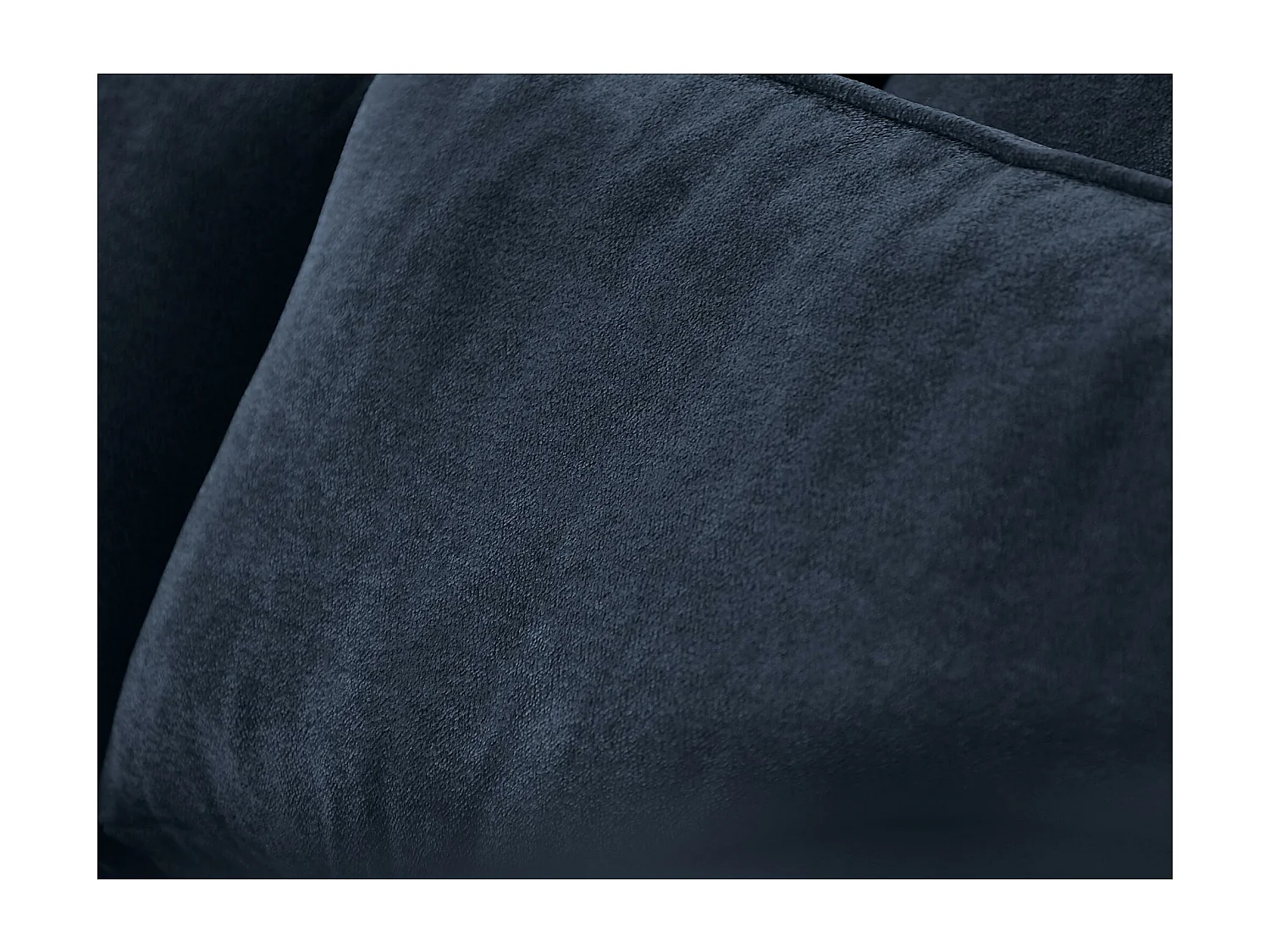 CANAPE Parma sans fonction sommeil bleu foncé droite