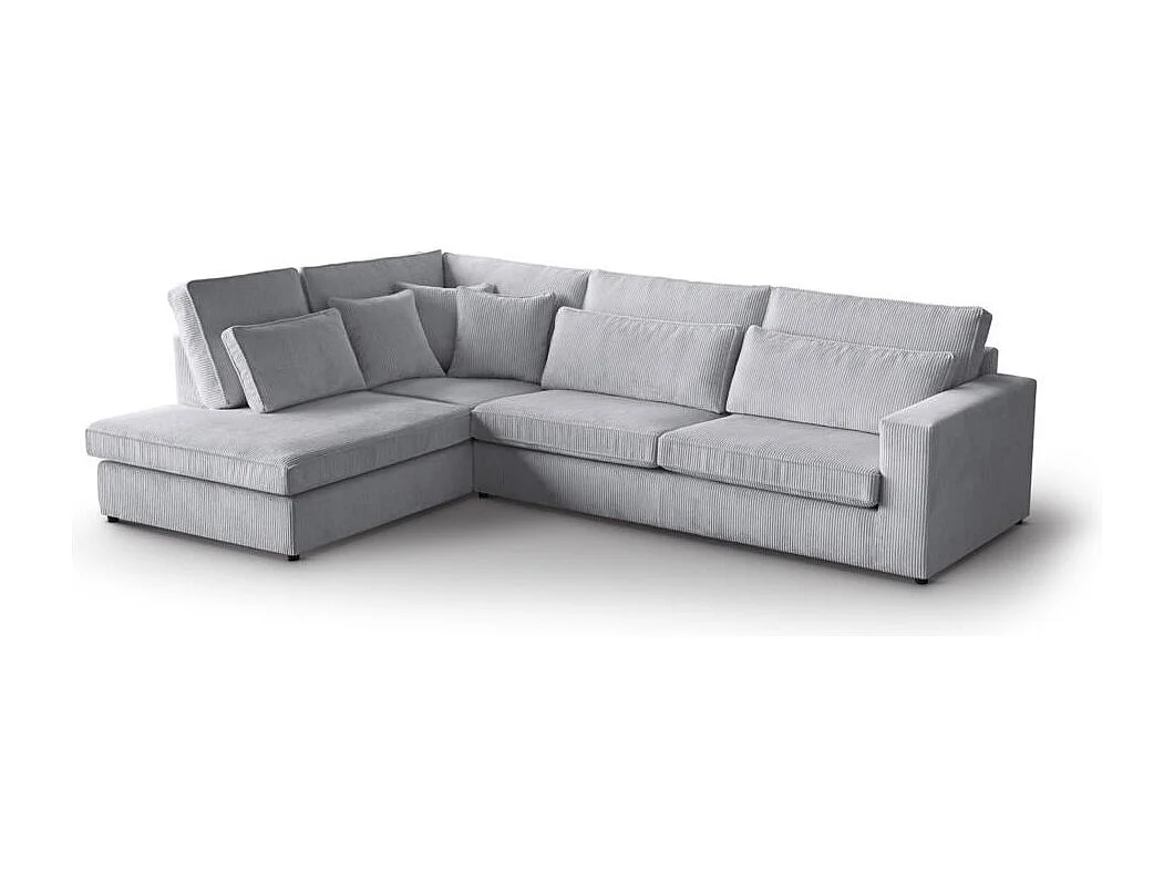 ECKSOFA Parma ohne Schlaffunktion hellgrau links