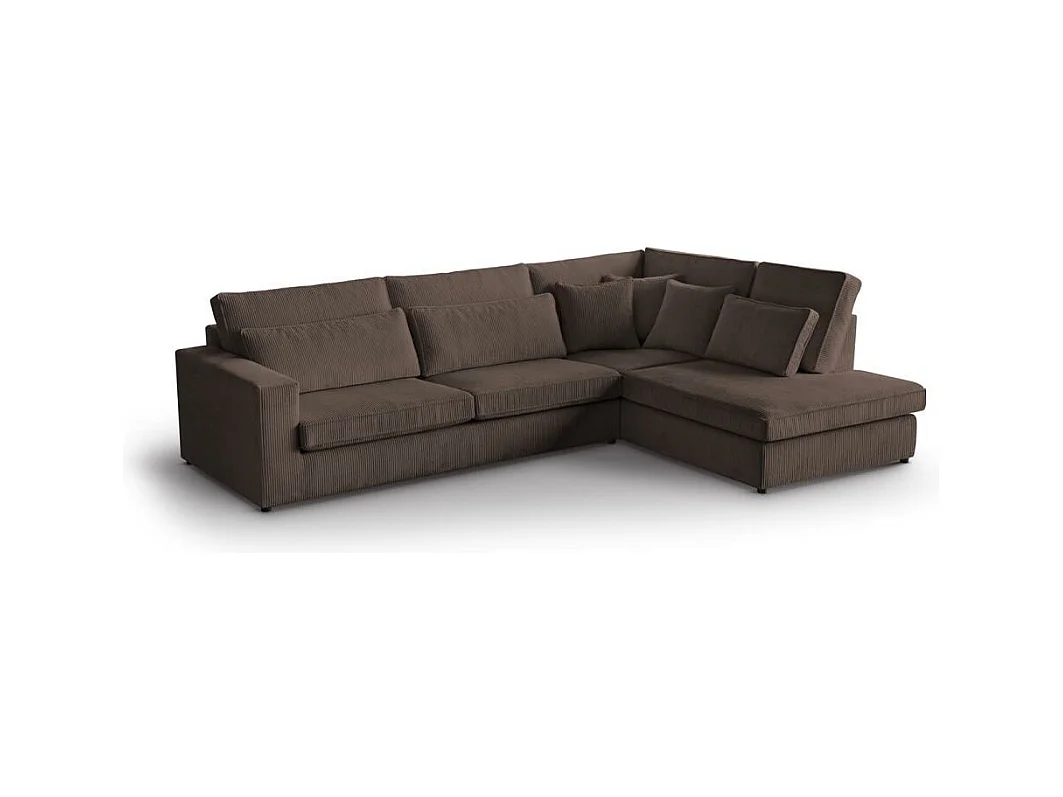 Hoekbank Parma zonder slaapfunctie bruin rechts