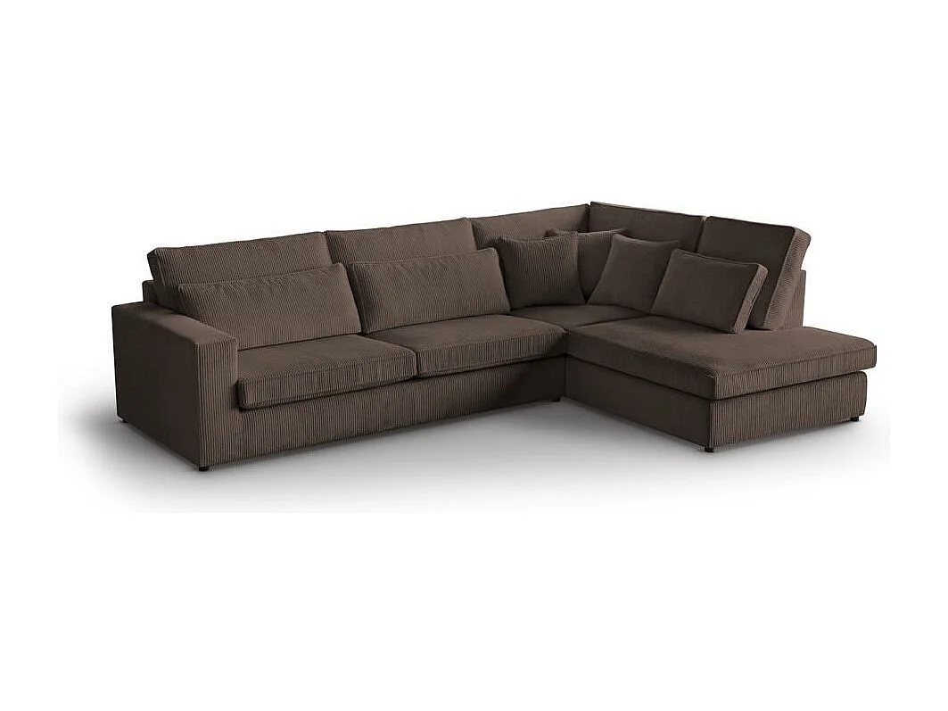CANAPE Parma sans fonction de couchage marron à droite